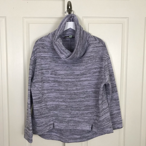 Anthropologie Sweaters - Anthropologie Purple Space Dye Fleece Back Sweater